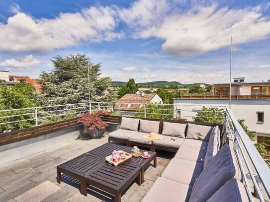 Wunderschöne Maisonette-Wohnung mit einer Panorama-Dachterrasse nahe Wienerwald!