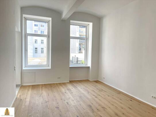 EXCLUSIVE! Erstbezug - Sonniger Altbau mit 3 Zimmer und Balkon Nächst Prater-City