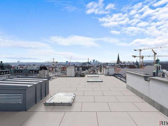 Dachterrassenwohnung mit Traumausblick | 72m² Terrassenfläche | 2 Minuten zur Mariahilferstr. | 2 Minuten zur U6 und U3