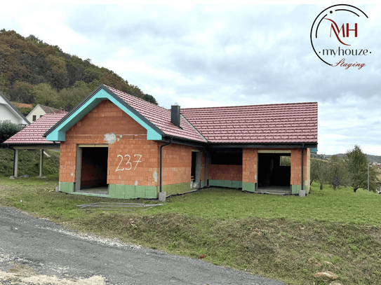 Eigenheimförderung möglich! Rohbau-Bungalow in Bad Gleichenberg/Nähe