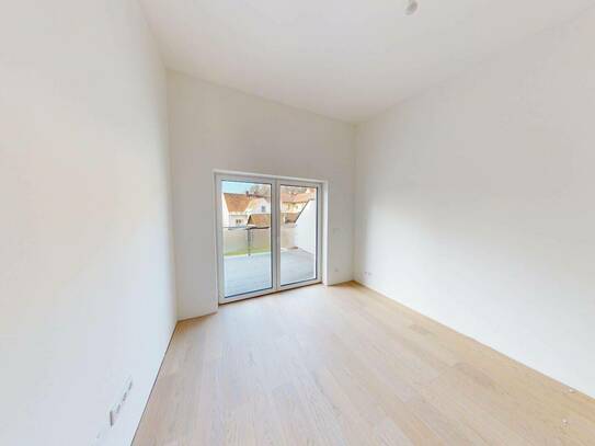 Provisionsfreier Neubautraum: Moderne Erdgeschosswohnung mit ca. 74 m²: 3 Zimmer, Terrasse & Garten in TOP-Lage von Voi…