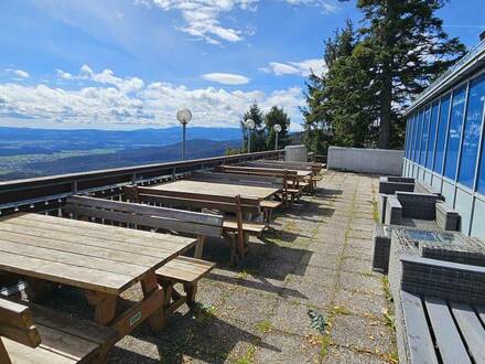 Gastrofläche mit riesiger Terrasse und spektakulärem Fernblick - Toplage im Naturpark Hohe Wand