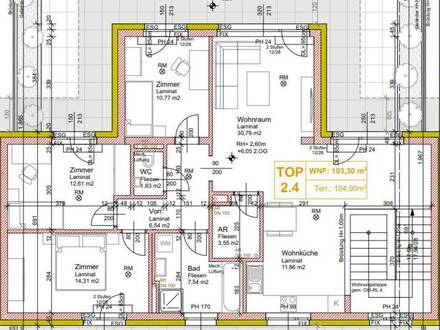 TOP-Lage!! 103m² Sonniger Erstbezug mit Terrassen auf beiden Seiten der Wohnung