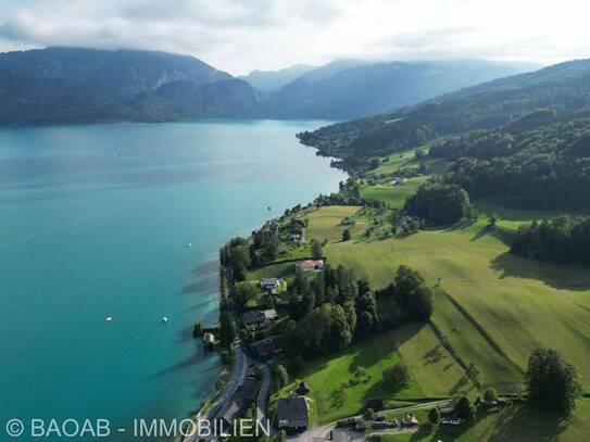 EXKLUSIVE LIEGENSCHAFT AM ATTERSEE | SEE & BERGPANORAMA | DOPPELHAUSVILLA