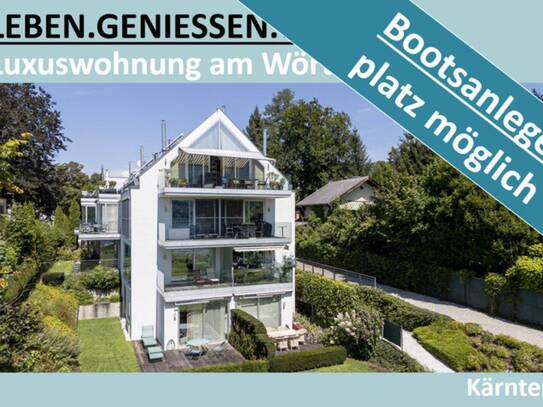 LUXUSWOHNUNG AM WÖRTHERSEE MIT BOOTSANLEGEPLATZ