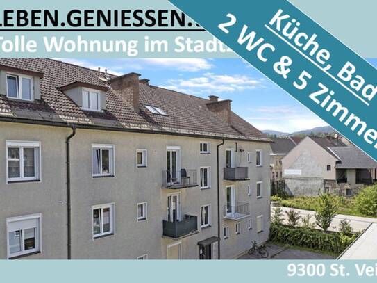 KÜCHE, BAD, 2 WC UND 5 ZIMMER IM STADTZENTRUM VON St. VEIT