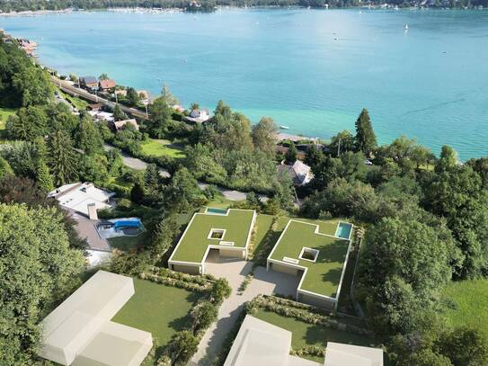 BAUBEWILLIGUNG ERTEILT - Lake Residence 9201: Atrium-Bungalow für höchste Ansprüche, Wörtherseeblick