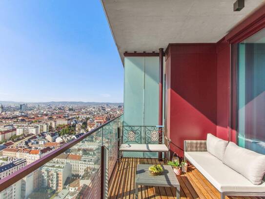 Moderne 3-Zimmer-Wohnung mit großem Balkon, Rooftop-Pool und Schneebergblick