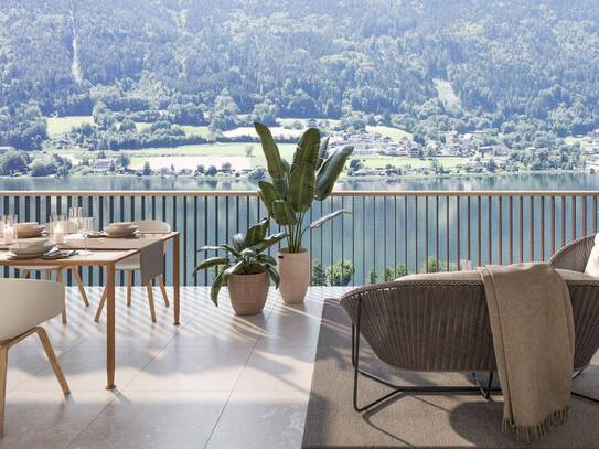 Exklusive Wohnung am Ossiacher See mit riesen Terrasse, Garten sowie privatem Badeplatz – Ihr Traum am Wasser