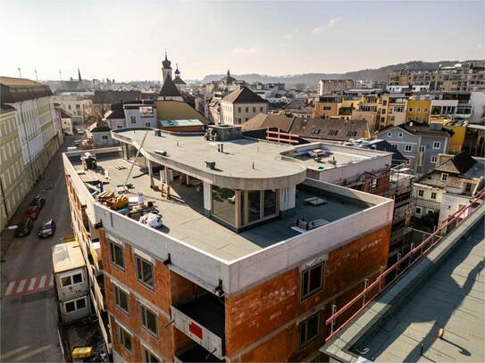 Am Graben Vöcklabruck: 70 m² Penthouse mit Dachterrasse/-garten - Haus B Top 36