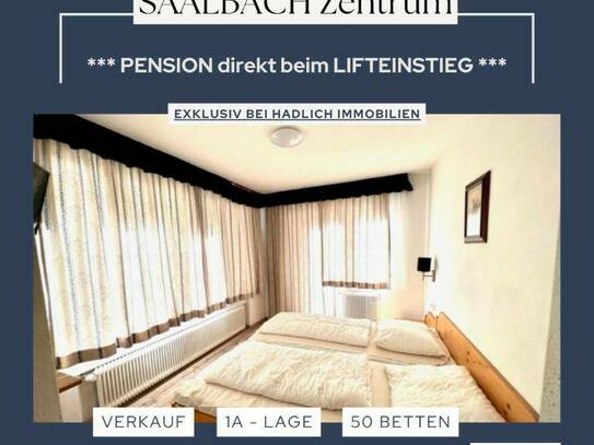 Neu und Exklusiv: PENSION in SAALBACH ZU VERKAUFEN!Top-Zentrumslage und direkter Lifteinstieg!