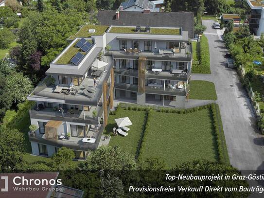 VERKAUFSSTART! Neubau-3-Zimmerwohnung mit West-Balkon in Ruhelage in Gösting!