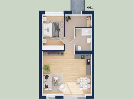 912 – Klein und Bequem: das 'one-floor-Studio'