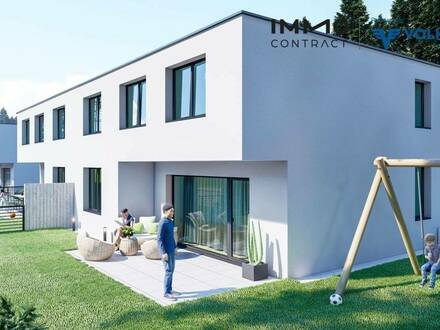 5 Reihenhäuser - Neubau - Massivbauweise von 91 bis 123,5 m² Wohnfläche.