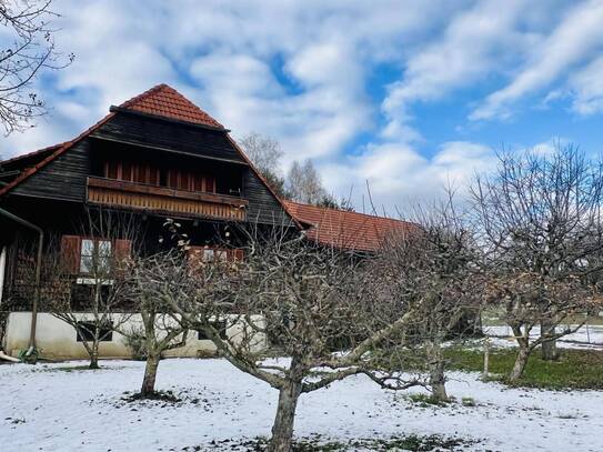 Wohn- bzw. Ferienhaus mit großem Grund und Nebengebäude