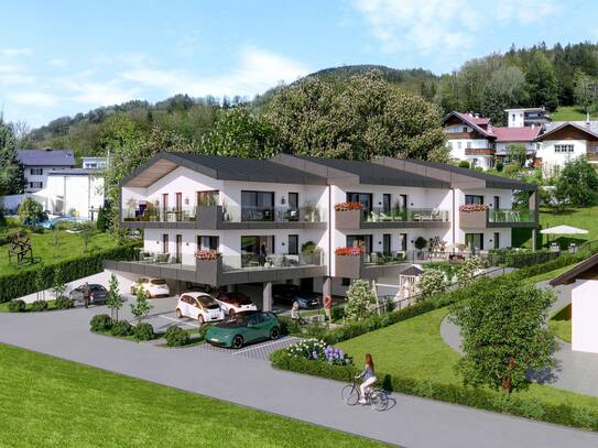 Baustart erfolgt ! Premium Wohnvergnügen - Am Sonnenhang Mondsee - W6 - 4 Zi Balkonwohnung