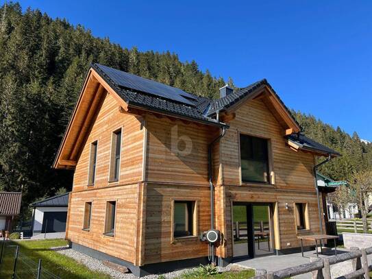 NEUWERTIGES HOLZHAUS IN NATURIDYLLE