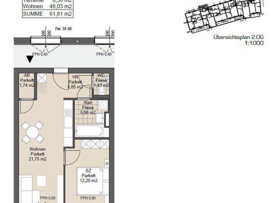 2-Zimmer-Wohnung in zentraler Lage