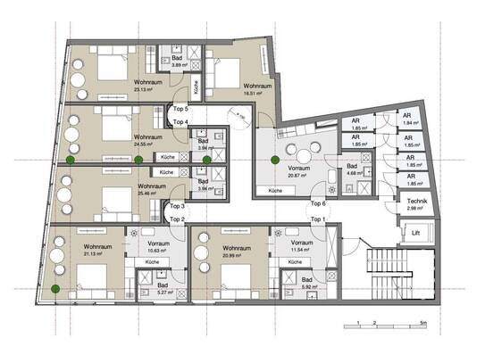 Investment in attraktive Büroflächen, befristet vermietet mit möglicher Umwidmung in Apartments