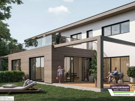 Neubau: Doppelhaushälfte mit Garten nahe Ried i. Innkreis