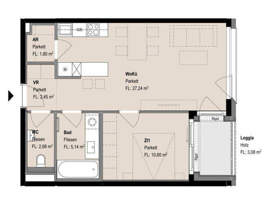 Erstbezug in der Apollogasse18: perfekte Kleinwohnung nahe Westbahnhof ab Q1/25 - jetzt vormerken!