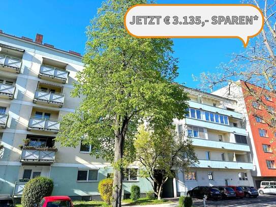 LINZ/STADT: (Breitwiesergutstraße): EIGENTUMSWOHNUNG ca. 85 m2 Wohnfläche (4 Zimmer) + 5,62 m2 LOGGIA