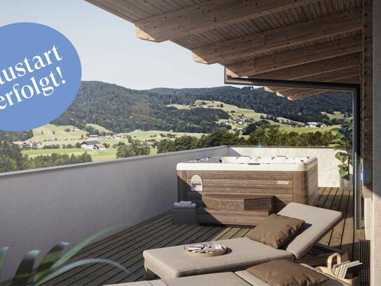 3 Zimmer Dachgeschoss Wohnung mit herrlichem XL Balkon in Mondsee