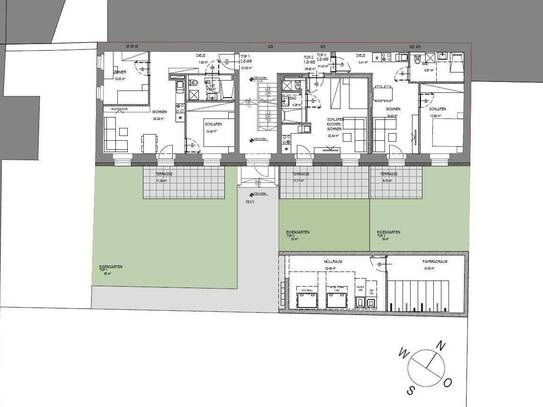 11 Eigentumswohnungen mit Garten/Balkone/Dachterrasse in ruhiger Hoflage LINZ/Zentrum