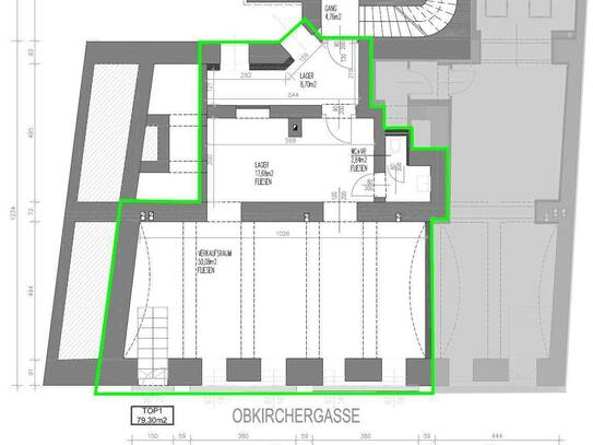 Geschäftsfläche in der Obkirchergasse – Nahe dem Sonnbergmarkt