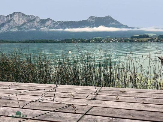 Seehaus Mondsee, direkt über dem Wasser