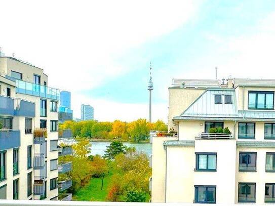 Alte Donau - Top attraktives, sonniges Terrassenappartement mit Blick auf die Alte Donau!