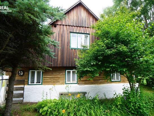 Altes Stein-Holzblockhaus mit großem Garten in idyllischer Lage - perfekt für Naturliebhaber und Golfer!