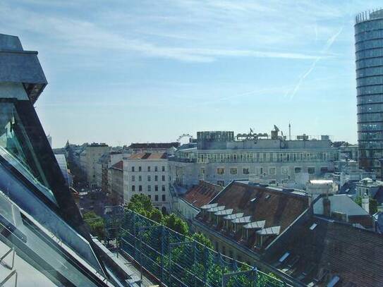 Großzügiges-2-Zimmer-DG-Appartement mit Terrasse - Unweit Urania und Schwedenplatz - in Topausstattung