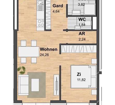 2-Zimmer-Wohnung - 1.Monat mietfrei - mit Balkon - 8020 Graz- zu mieten!