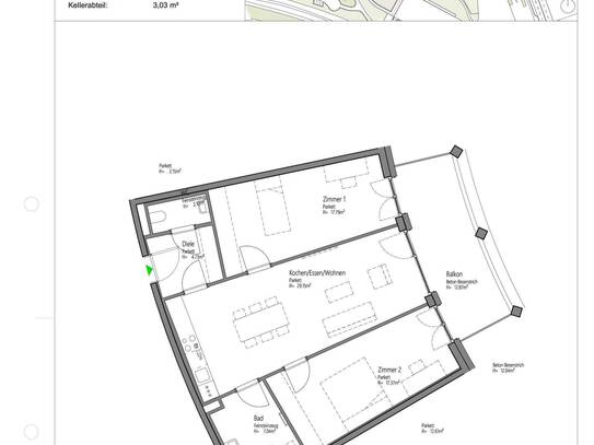 Erstbezug: Provisionsfreie 3-Zimmer-Wohnung mit Balkon verfügbar!