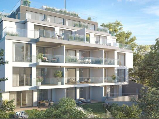 "Neubau: Charmante 3-Zimmer-Wohnung mit Garten und Balkon in Top Lage