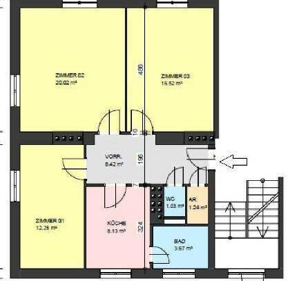 "Helle und frische 3-Zimmerwohnung im Hochparterre mit Gemeinschaftsgarten"