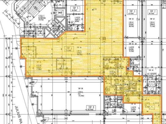 GESCHÄFTSLOKAL mit GASTROEIGNUNG im Zentrum von St. Pölten - Tiefgarage im Gebäude