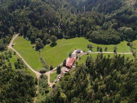 Land und Forstwirtschaft in Alleinlage mit Blick auf die Karawanken