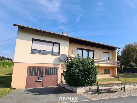 Sonniges Einfamilienhaus mit schöner Aussicht auf den Hannersberg