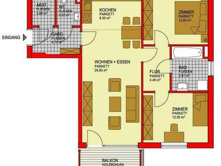 3-Zimmer-Mietwohnung in Hirschegg-Pack