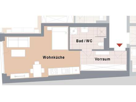 Kaufnebenkosten-AKTION! Neubauprojekt 1-Zimmerwohnung direkt in der Leonhardstraße!