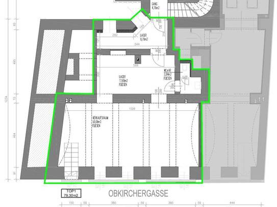 Geschäftsfläche in der Obkirchergasse – Nahe dem Sonnbergmarkt