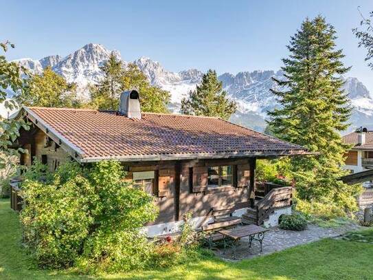 Freizeitwohnsitz-Idylle mit Blick auf den Wilden Kaiser