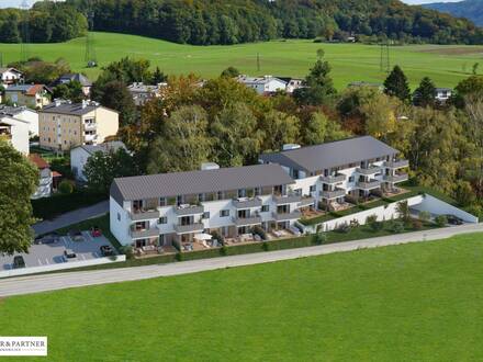 Sehr großzügige 2 Zimmer-Erstbezugs-Wohnung in Panoramalage Bergheim!