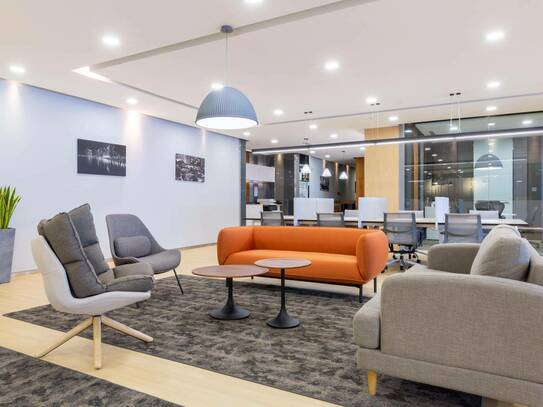 All-inclusive-Zugang zu Coworking-Bereiche in Regus City Tower