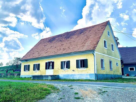 Ursprüngliches Bauernhaus mit zwei großen Nebengebäuden bei Preding in der Weststeiermark!