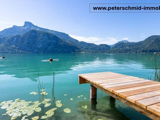 Erstbezugstraum mit Garten am Mondsee - Traumhafter Seeblick und eigener Badeplatz - perfekt für Naturliebhaber! PROVIS…