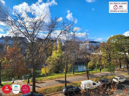 Stilvoller Altbau in toller Lage mit Blick auf den Donaukanal - nur wenige Schritte von U4 Friedensbrücke, 2. und 9. Be…