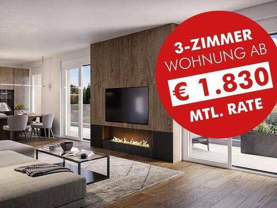 Sonnenverwöhnte 3-Zimmer Terrassenwohnung mit ZIMA-Wertgarantie